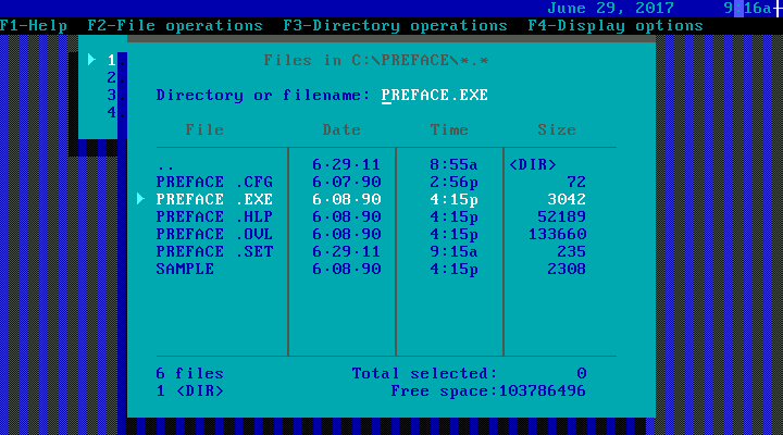 PFS Preface - File Manager